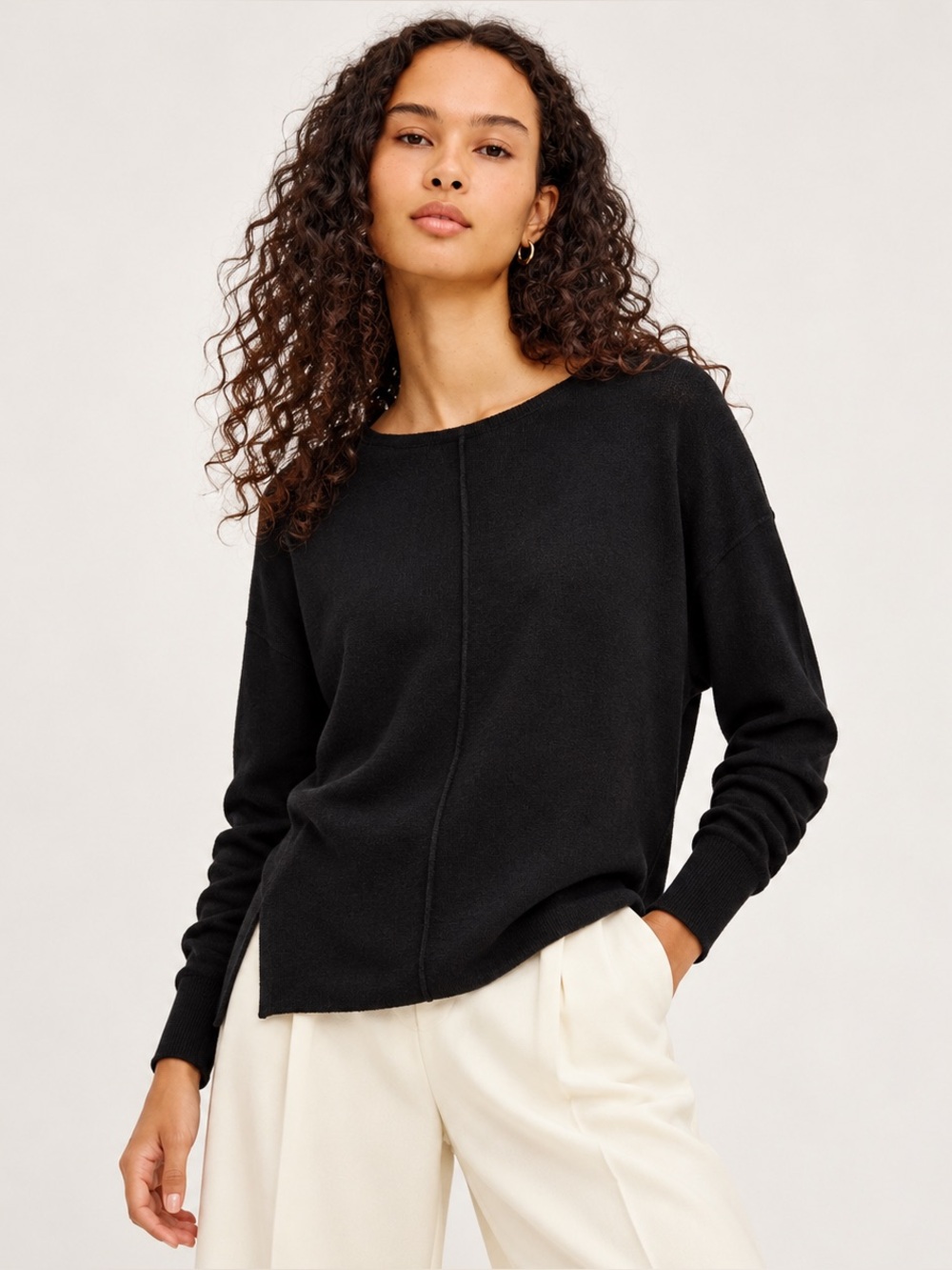 Rails Iggy Black Lightweight Jersey Pullover Top XS